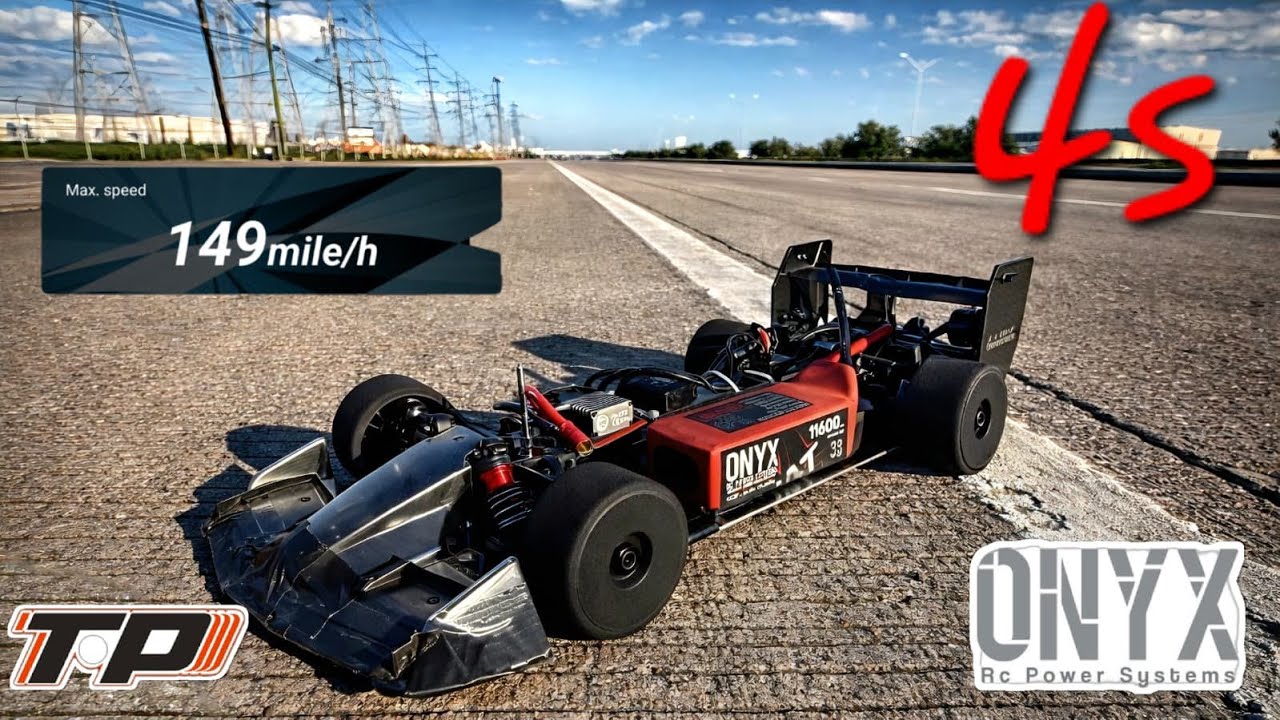 Arrma Limitless 149 MPH on 4s.. powered by ONYX PHAT PACK #rcspeedrun #arrma #rccar #castlecreations