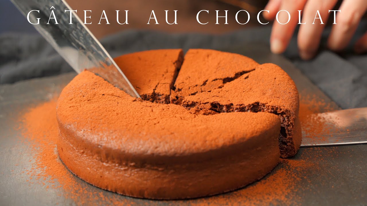 Французский классический шоколадный торт ┃Gâteau Au Chocolat, насыщенно-влажный