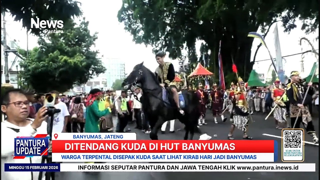 HUT Banyumas diwarnai insiden penonton disepak kuda kirab