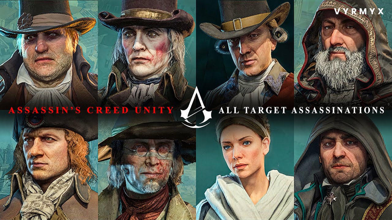 Assassin's Creed Unity - All Target Assassinations | Ultra Graphics