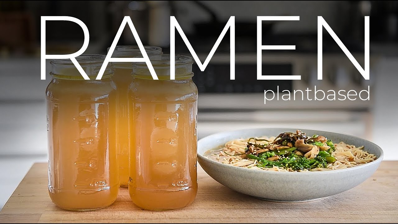 SOUP-ER tasty Vegetarian Ramen Broth Recipe to make today!