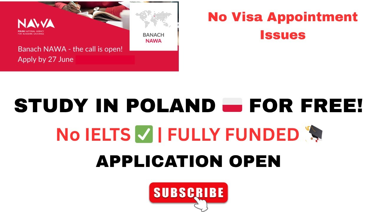 FULLY FUNDED Scholarship in Europe 🇵🇱 | Stefan Banach Scholarship 2025/2026 | NO IELTS? APPLY NOW!