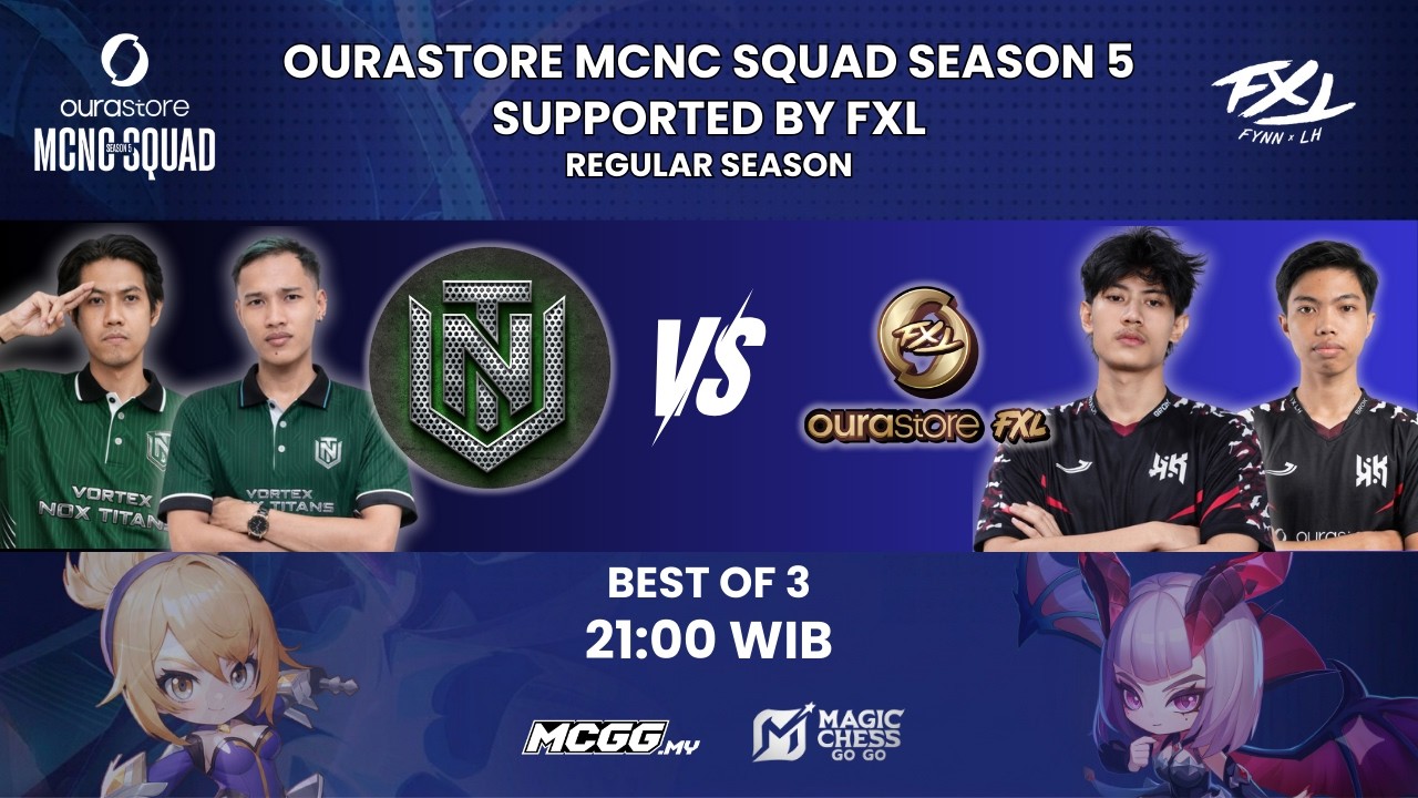 LIVE :OURASTORE MCNC SQUAD S5 SUPPORTED BY FXL | VORTEX NOX TITANS vs OURASTORE FXL | DAY1