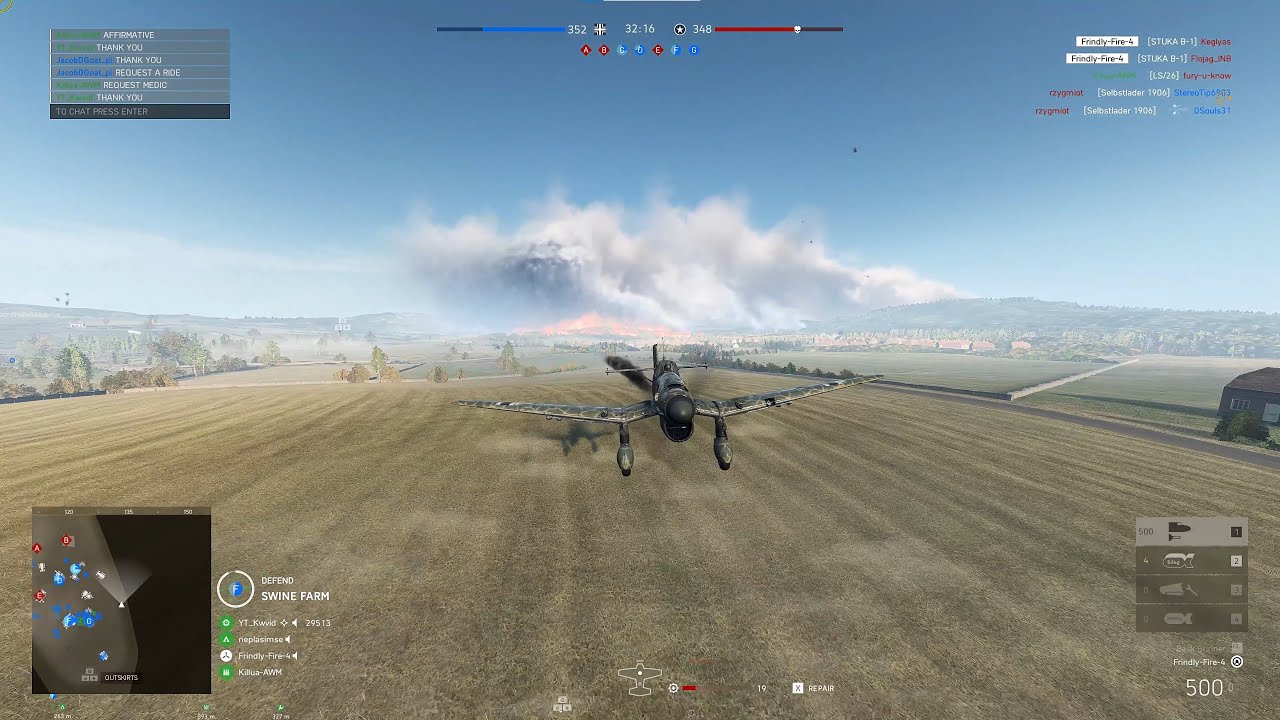 Panzer Storm Map | BF 109-G6 | Stuka B-1 | Puma | 45-2 | Battlefield V Full Game No Commentary