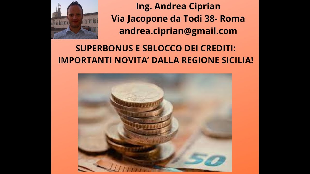 Superbonus e Sblocco dei Crediti: Novit&agrave; anche dalla Regione Sicilia