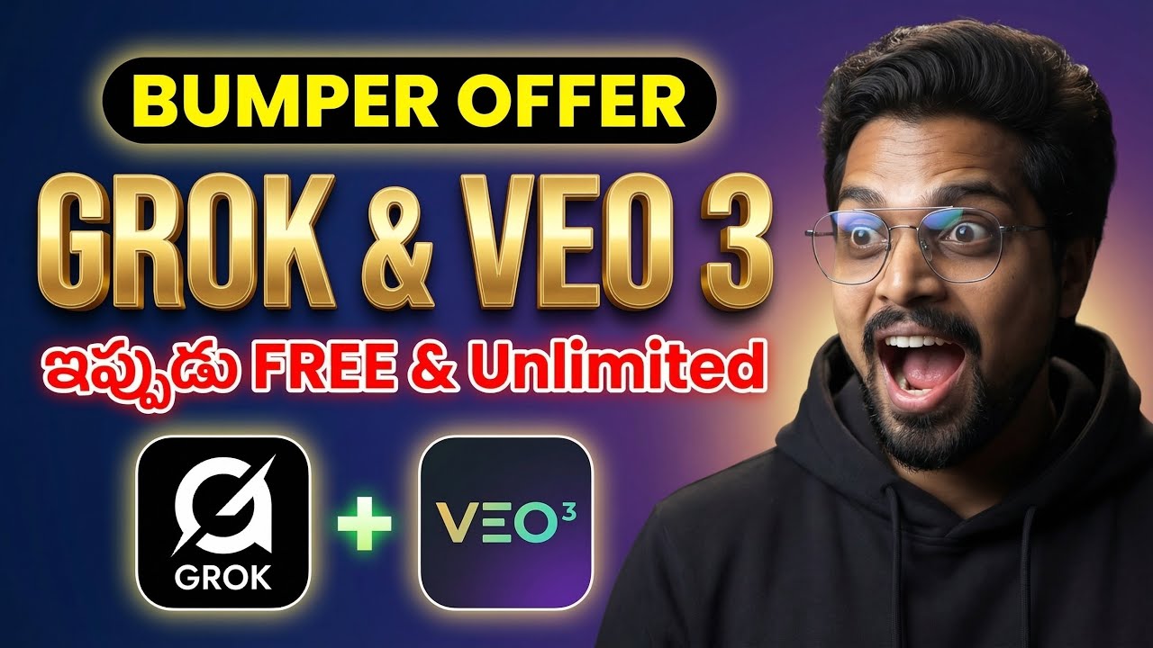AI Creators Big Update 🚀 GROK + VEO 3 + Nano Banana Pro FREE
