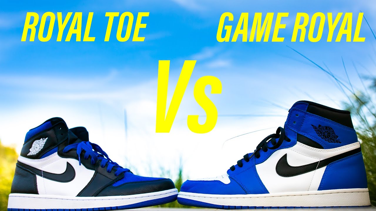 Jordan 1 Royal Toe Vs. Jordan 1 Game Royal Full Comparison