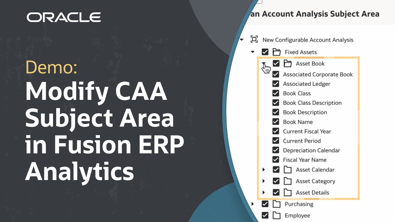 How to Modify CAA Subject Area in Fusion ERP Analytics