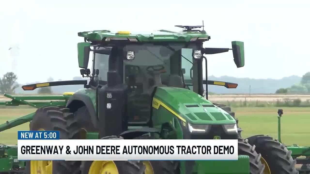Companies demonstrate self-driving tractor