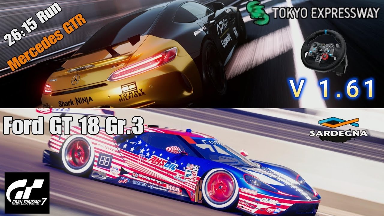 GT7 Tokyo Expressway 600 Mercedes GTR & Ford GT Sardegna Build V 1.61