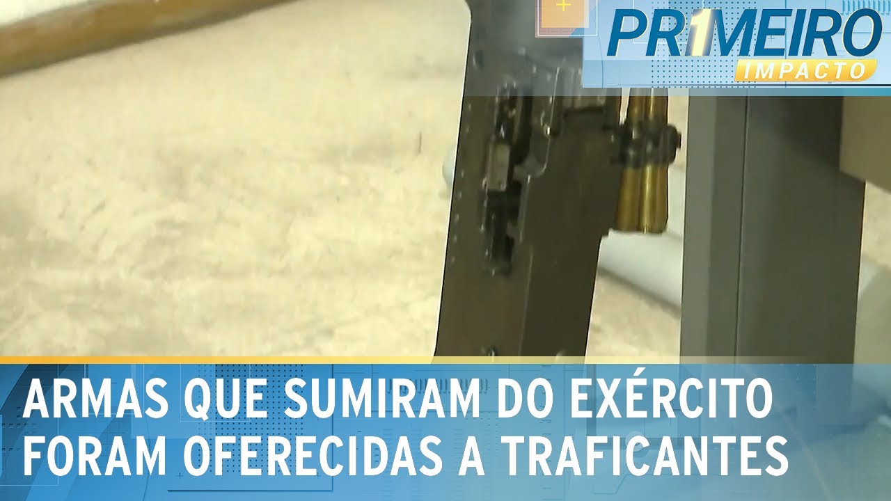 Metralhadoras roubadas de quartel foram oferecidas a facção do RJ | Primeiro Impacto (19/10/23)