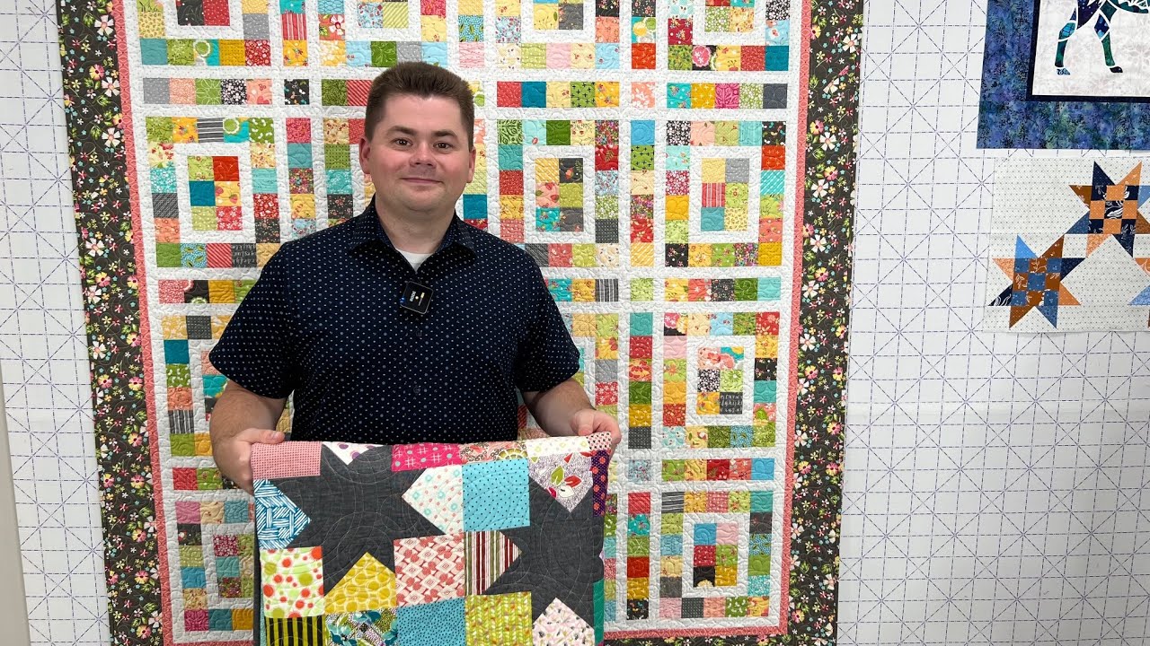 I interview DOUG LEKO, pattern designer for Antler Quilt Design! Tour sewing studio & see him work!