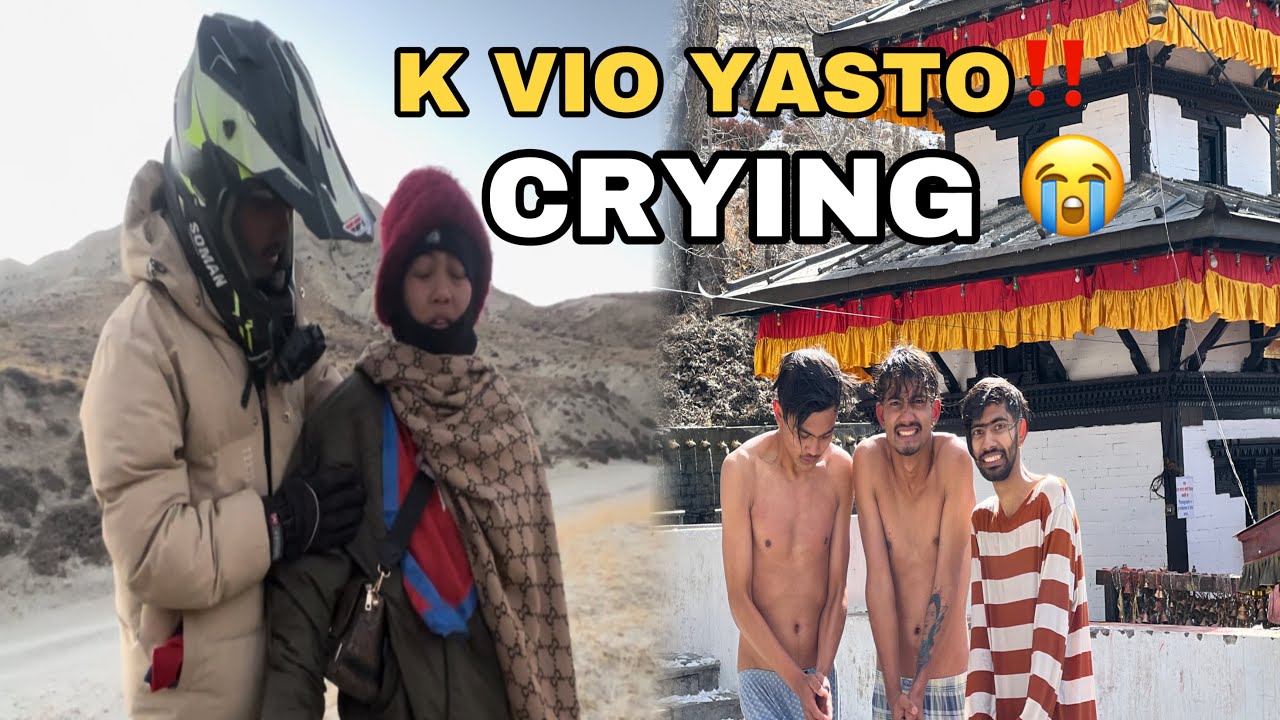MUKTINATH MANDIR JADA YASTO SAMA VIO🥺BUDA BUDE NAI SNOWFALL GAREYO😍