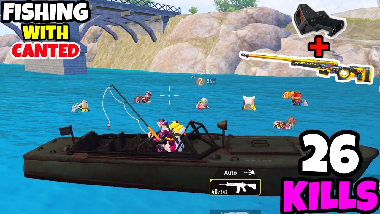 I Become A FISHERMEN With A CANTED SIGHT in PUBG Mobile • BGMI • (26 KILLS) • BATTLEGROUNDS MOBILE