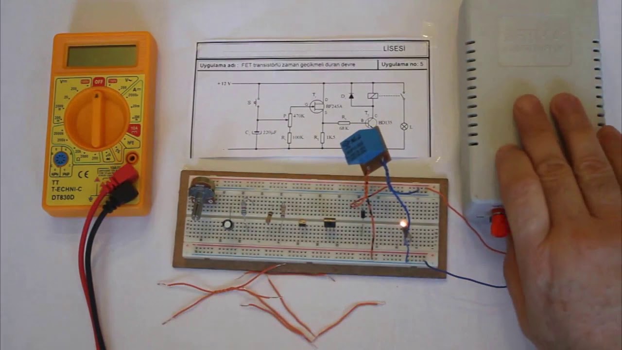 Zamanlayıcı Devresi - Fet Transistörlü