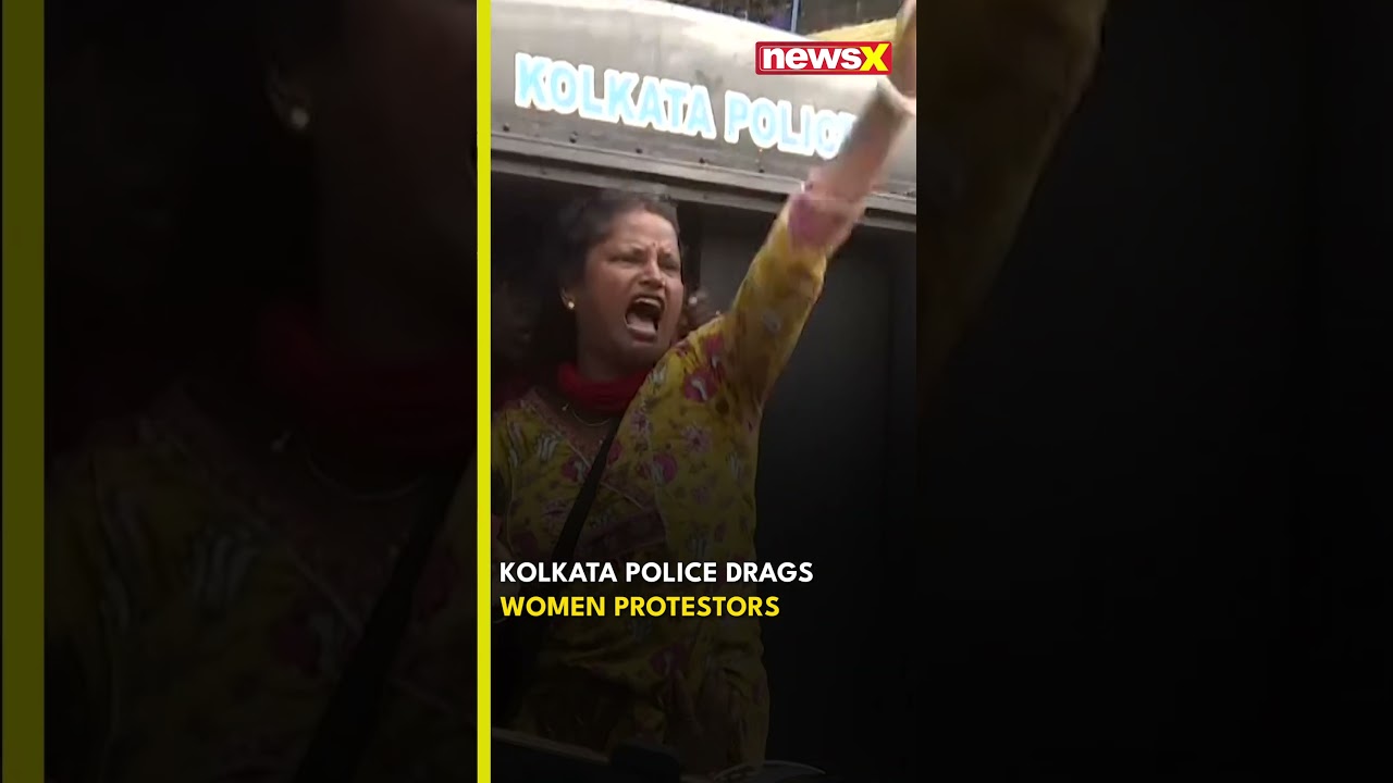 #nabannaabhijan | Kolkata Police Drag Women Demonstrators as Nabanna Protest Turns Violent #newsx