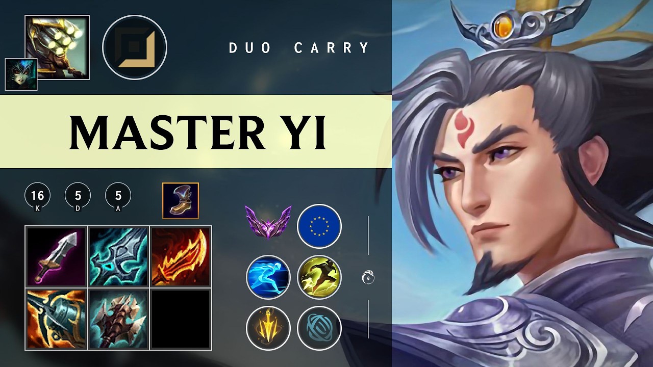 Master Yi ADC vs Draven - EUW Master Patch 26.05