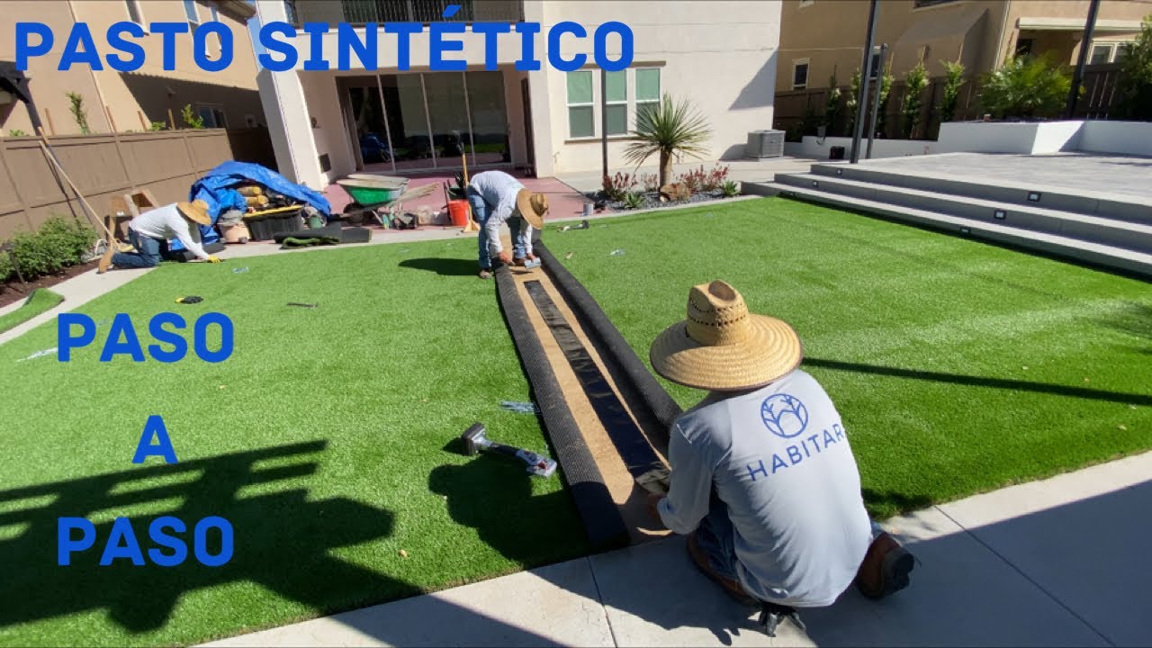 Cómo instalar CÉSPED ARTIFICIAL paso a paso MUY FÁCIL