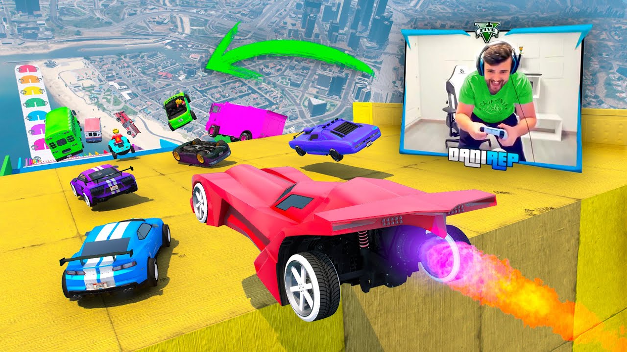 MEGA RAMPA PERO CON RETOS EXTREMOS!! PARAD YA PORFAVOR! - GTA 5 ONLINE