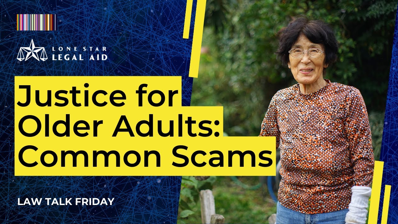 How to Avoid and Recover from Scams - Legal Help for Senior Citizens | Law Talk Friday