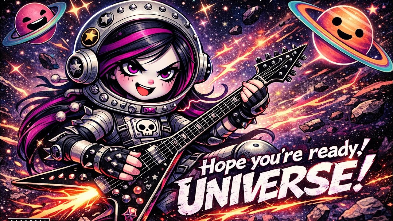 Hope You’re Ready, Universe! 🚀 | Space-Themed Pop-Punk Rock (Female Vocal)