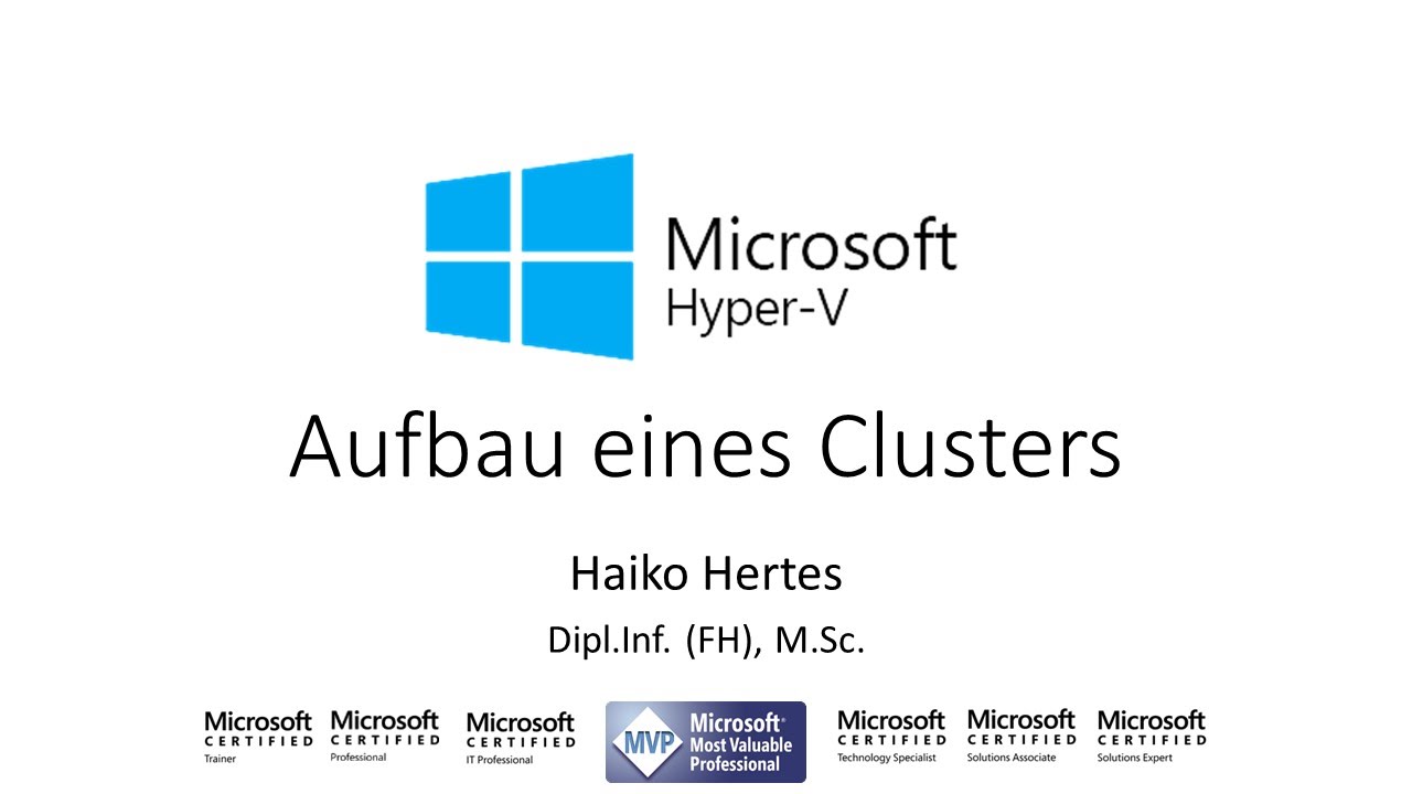 Windows Server 2012 R2 / 2016: Aufbau eines Failover Cluster / Hyper-V Clusters