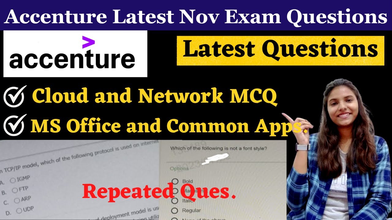 Common Applications and MS office | Cloud and Network Security Accenture Questions #accenturequest