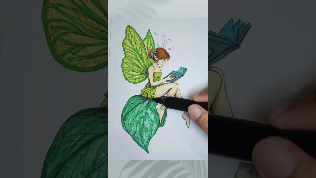 COLORING A FAIRY