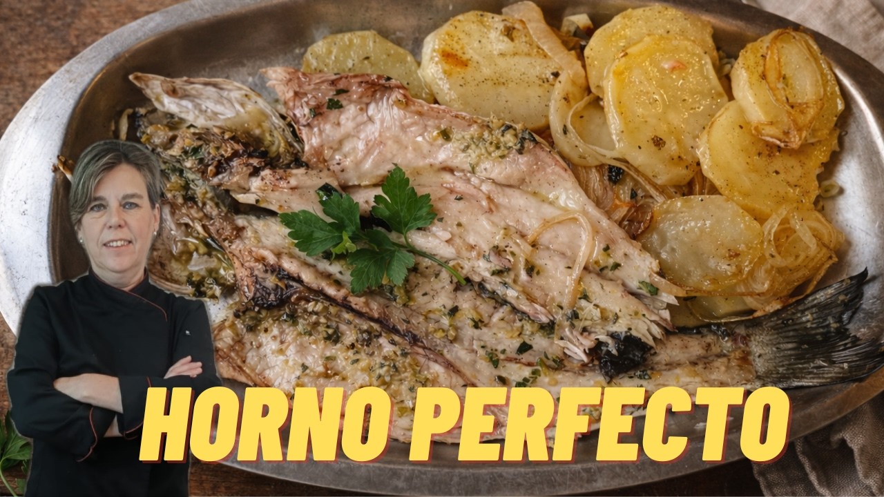 Cómo hornear LUBINA jugosa con patatas 😍