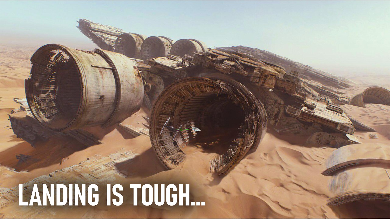 The Physics of Landing a Mile-Long Starship is Insane...