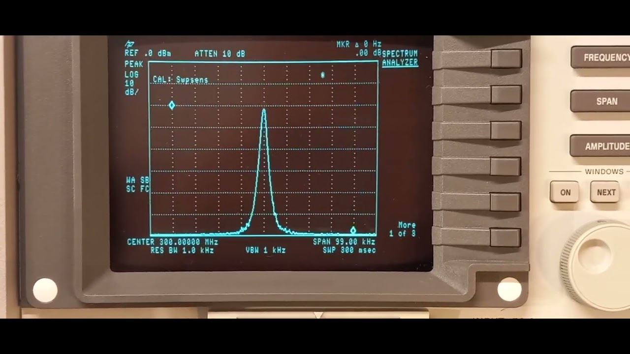 HP 8594E 3GHz Spectrum Analyzer, Self Calibration