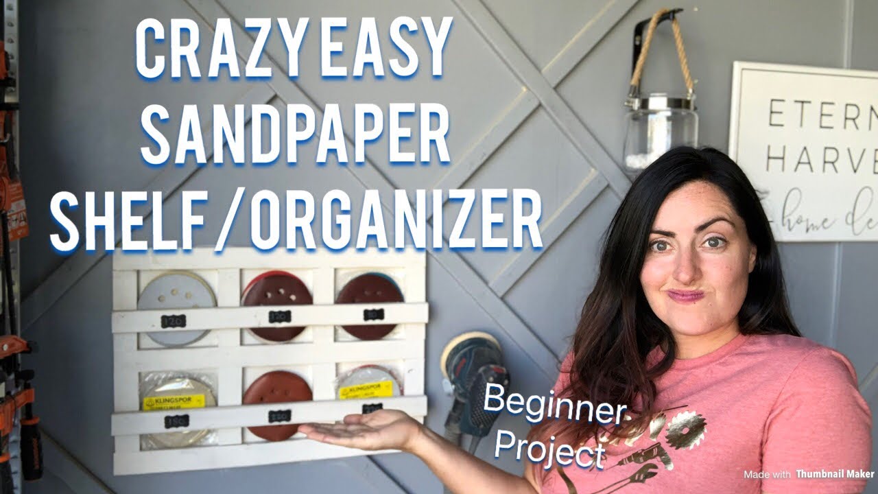 EASY Sandpaper storage - how to build a sand paper storage