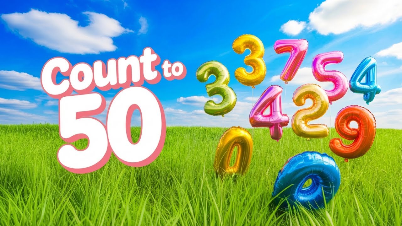 Numbers Counting 1 To 50 | Count One To Fifty In English | #1To50