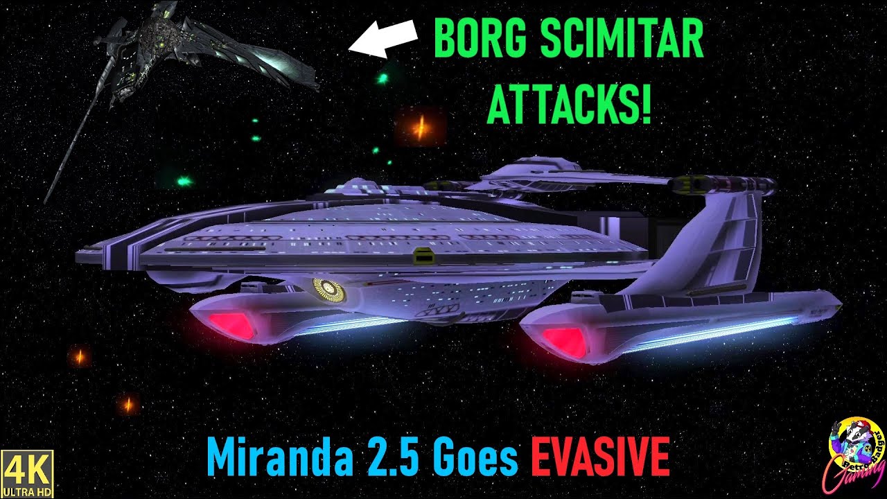 EPIC Assimilated Scimitar VS Miranda 2.5 - Star Trek Ship Battles - Bridge Commander
