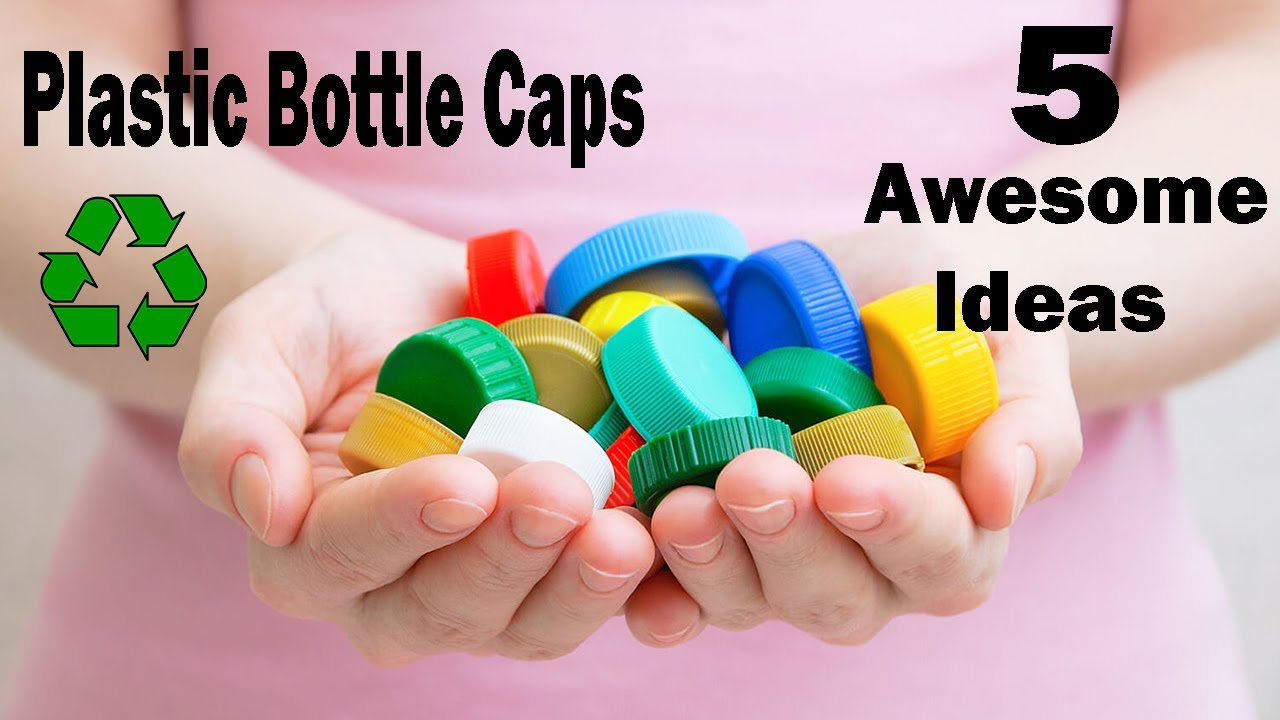 DIY - 5 AWESOME IDEAS - PLASTİC BOTTLE CAPS CRAFTS
