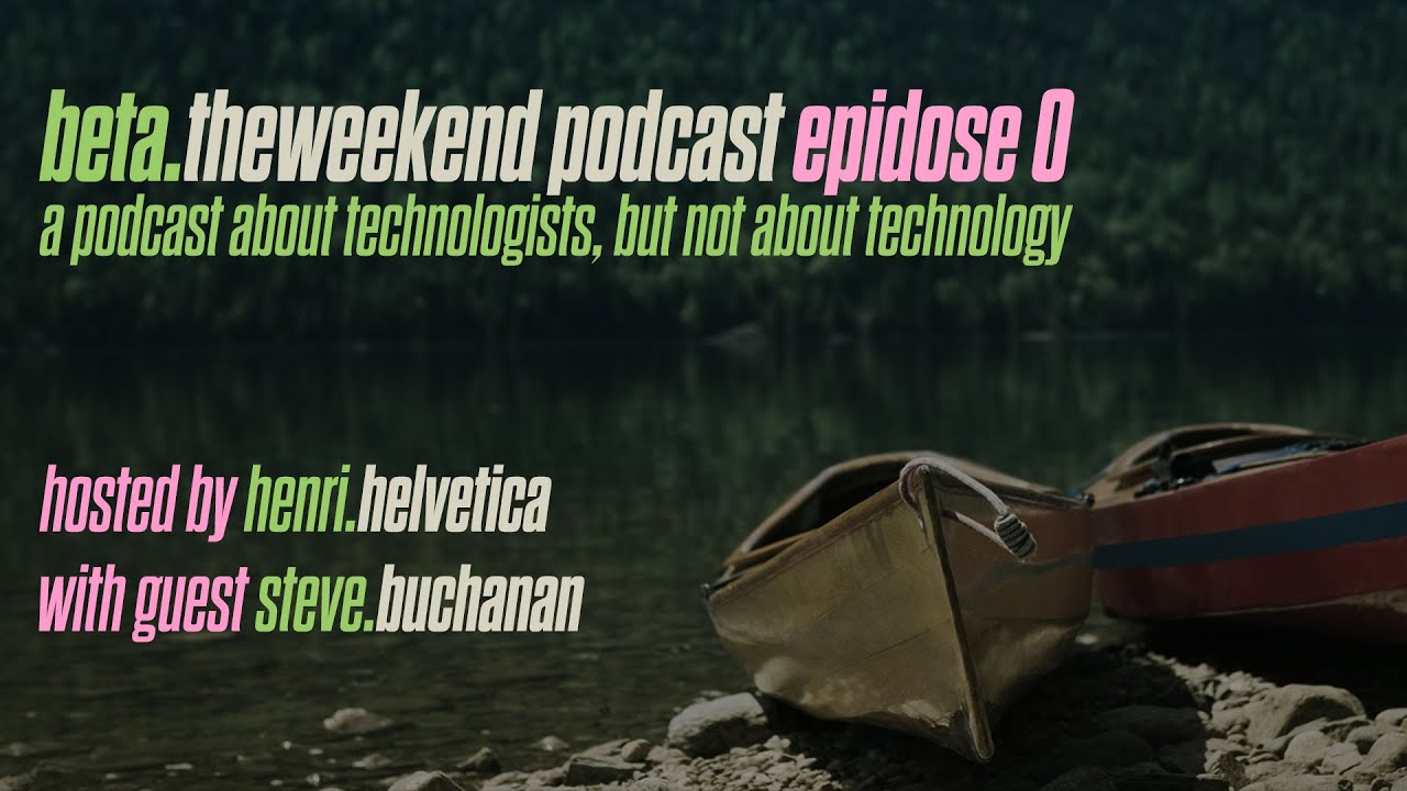 The WeekendPodcast w/ Henri Helvetica (link in description)