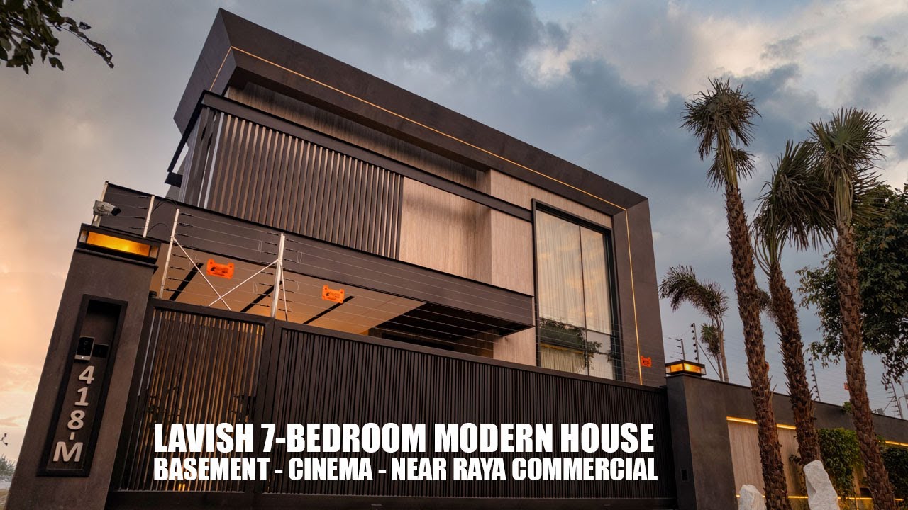 Lavish 7-Bedroom Modern House with Basement & Cinema in Lahore near Raya | Mazhar Munir & SBS Homes