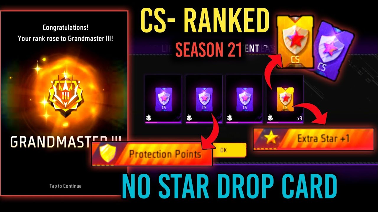 How To Get Unlimited Cs Ranked No Star Drop Card| How To Use No Star Drop Card In Cs Rank Free fire