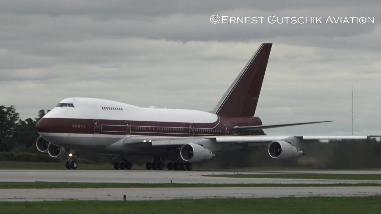 (4K) Private Ex Qatar Amiri Flight Boeing 747SP Departing RWY 30 | Hamilton Int'l