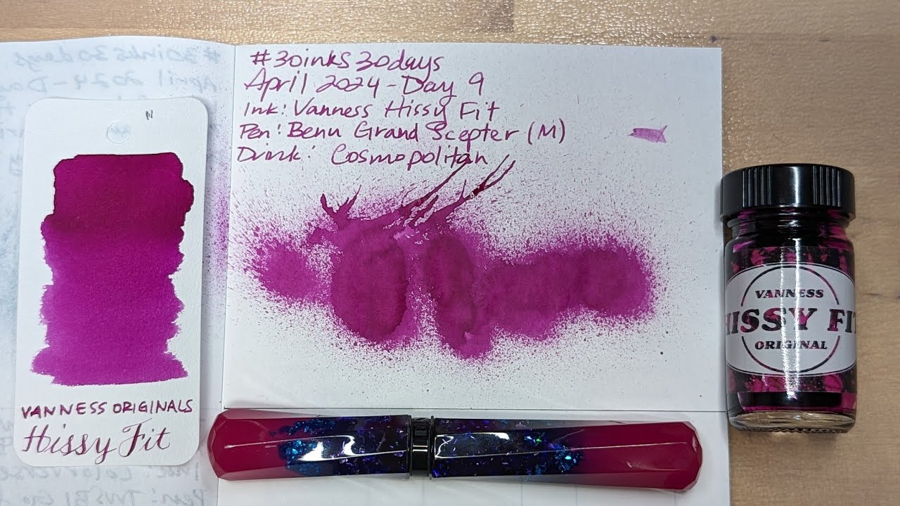 #30inks30days April 2024, Day 9 - Hissy Fit