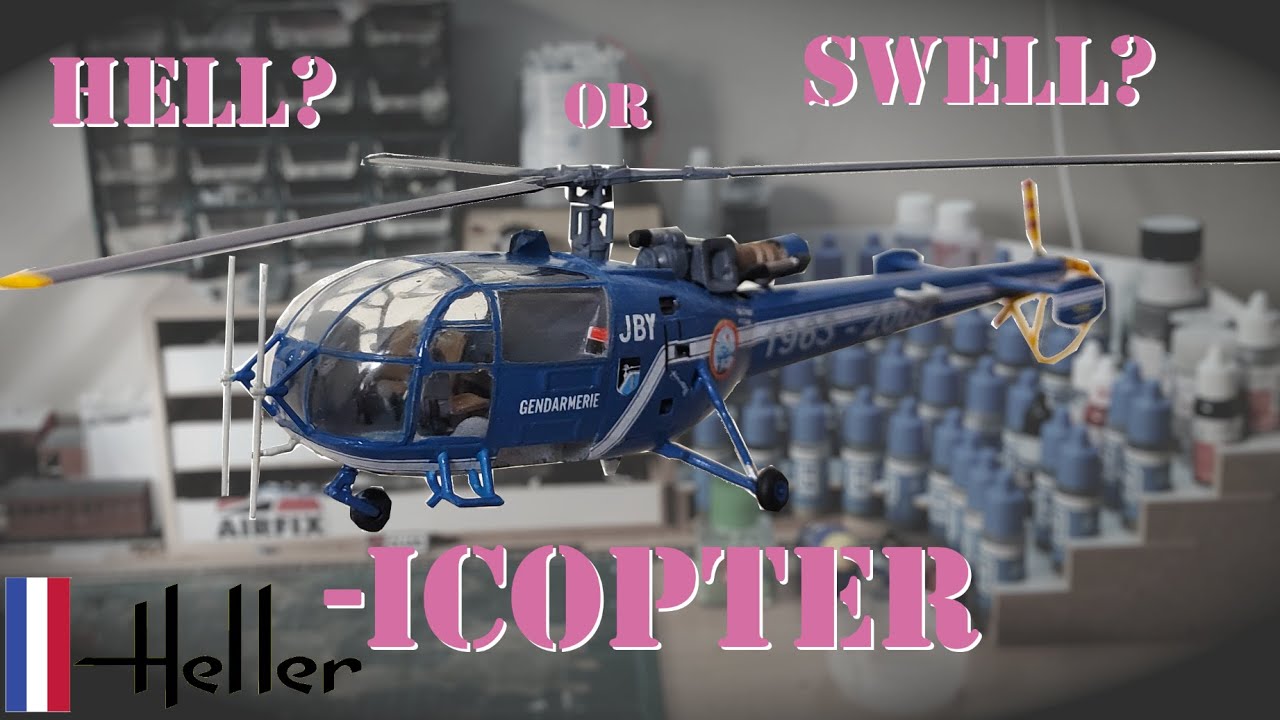 Стартовый набор Heller, часть 2 — Aerospatiale Alouette III 1/72 — АНАЛИЗ КОНСТРУКЦИИ. Он хорош!