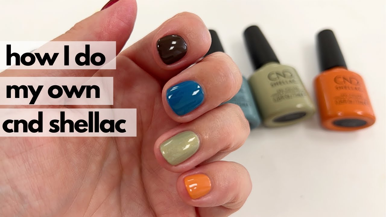 How I do my own nails with CND Shellac feat. NEW 