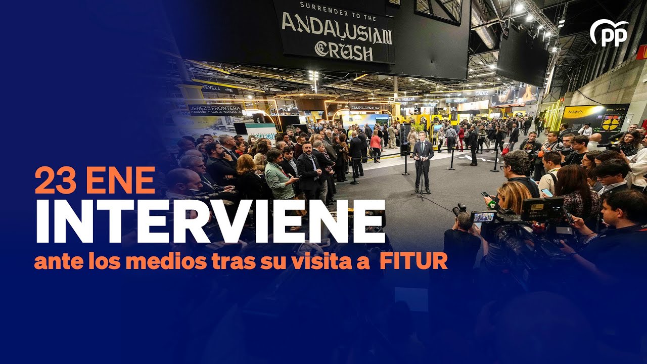 Alberto Núñez Feijóo interviene ante los medios tras su visita a  FITUR