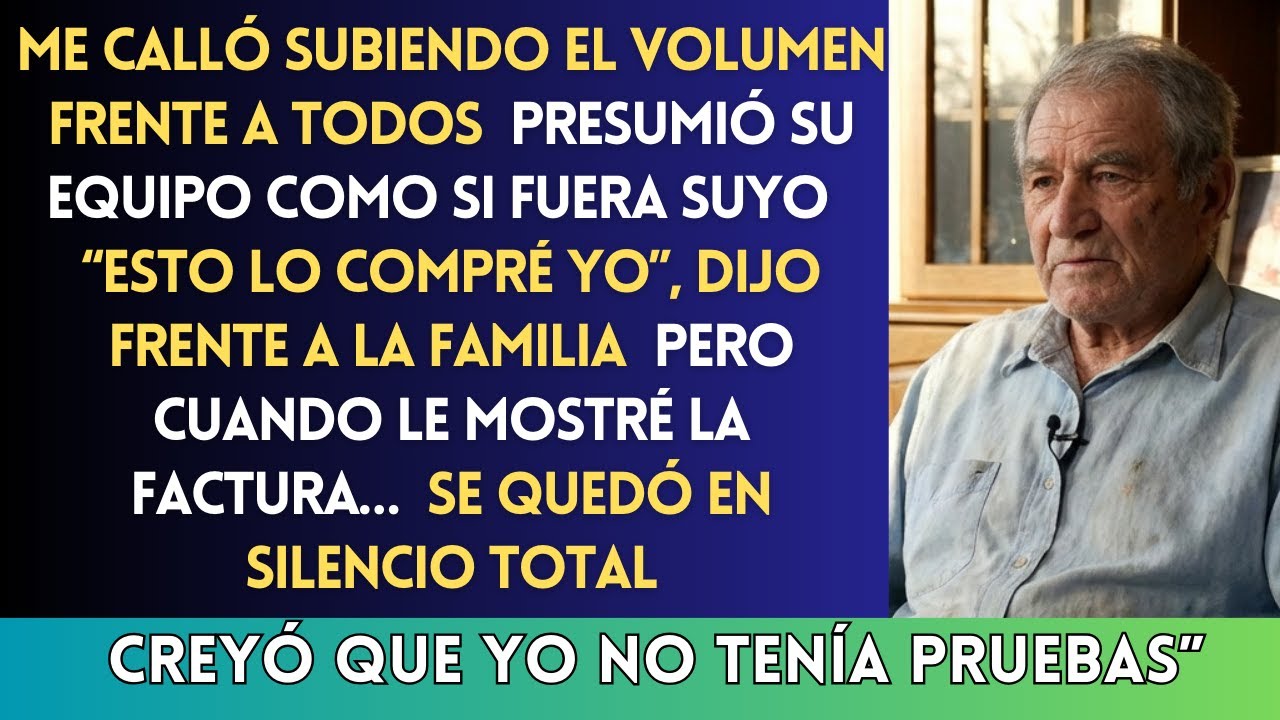 MI HIJO SUBIÓ LA MÚSICA PARA TAPARME… Y LA FACTURA QUE MOSTRÉ LO HIZO CALLAR A TODOS