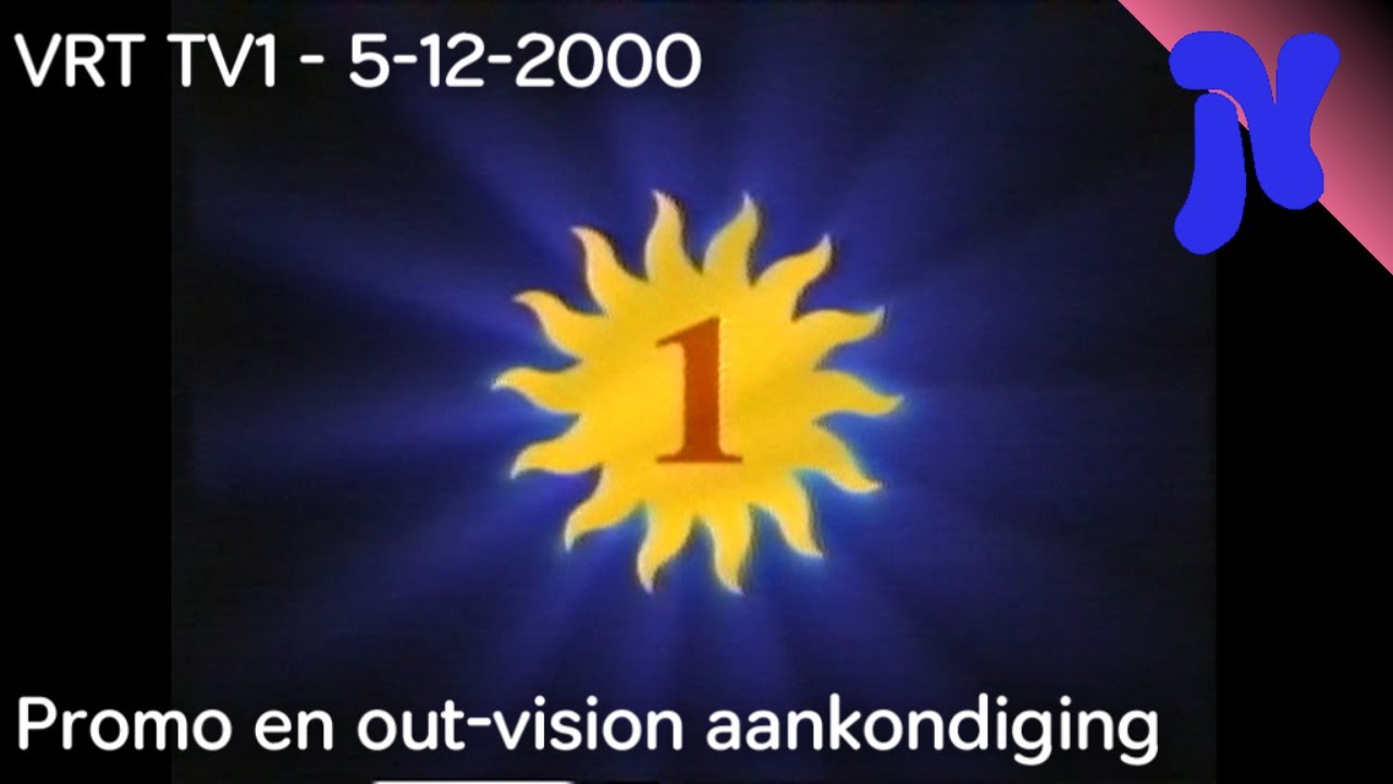VRT TV1 - Promo en out-vision aankondiging (5-12-2000)