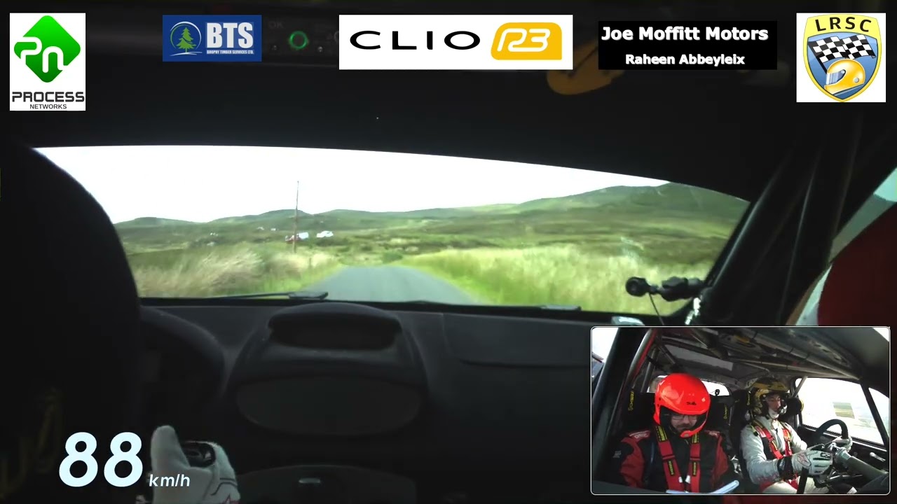 Aaron Maxwell Eddie Moffitt Clio R3 Donegal International rally 2025   Stage 9   High Glen