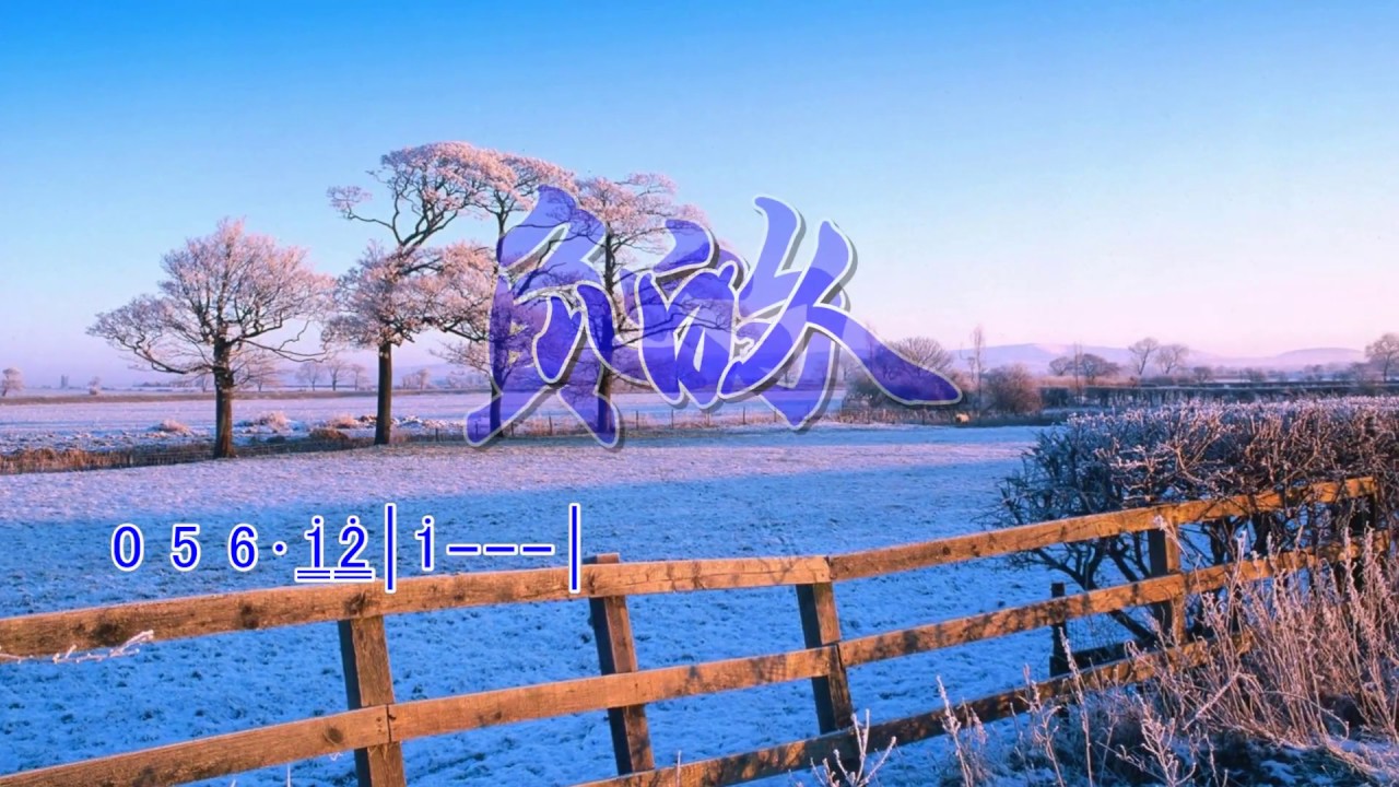簡譜字幕KTV---負心的人_Eb