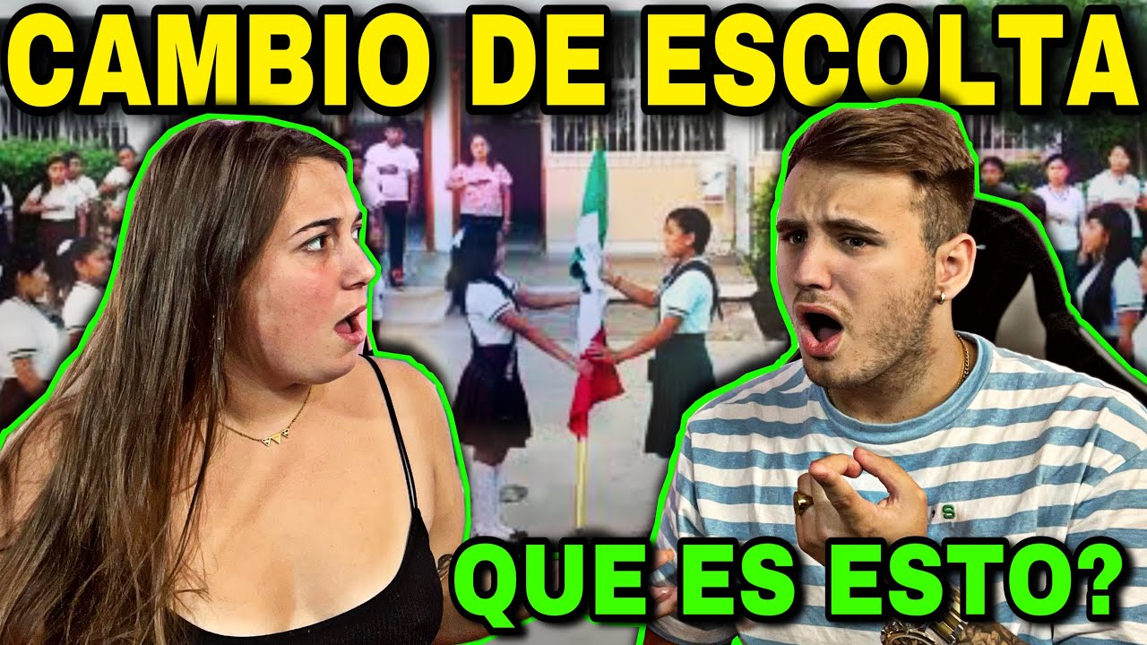 🇪🇸 REACCIÓN a CAMBIO de ESCOLTA en la SECUNDARIA 🇲🇽😱 **que es esto??**