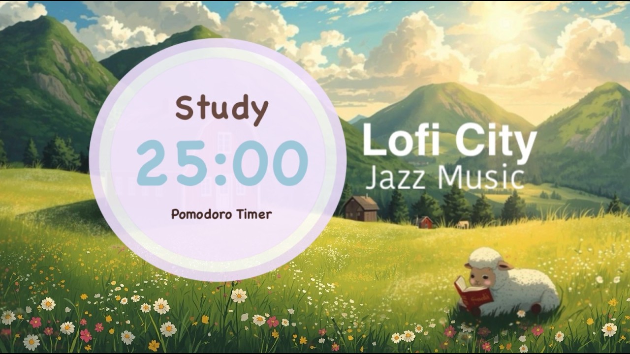 Lofi City－番茄時鐘(25+5)  | 高效讀書工具、Lofi Music、放鬆專注✨自動計時、內建鈴聲提醒、專注力神器、Pomodoro Timer📚 / STUDY WITH ME
