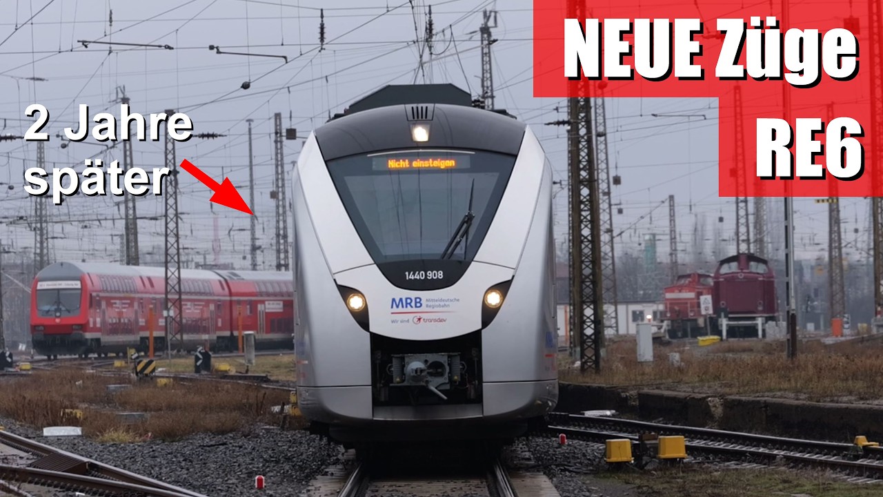 ENDLICH da: NEUE Alstom Batterie-Züge auf dem RE6